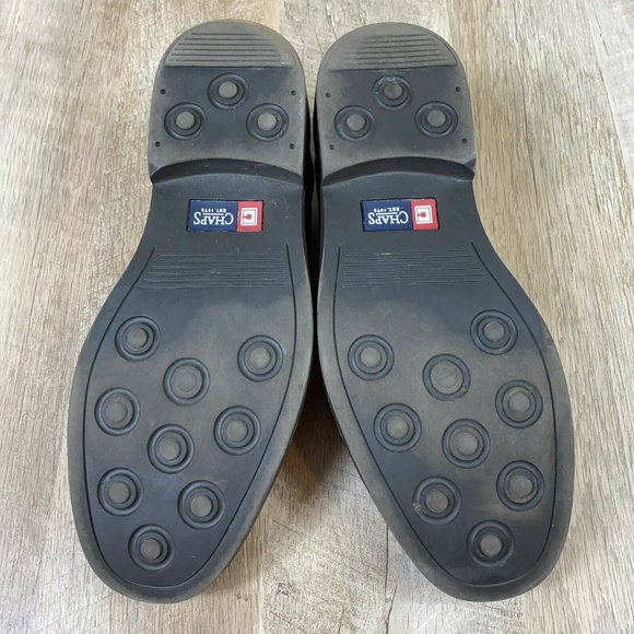 Chaps Shoes Chaps Lace Up Brown Leather Men Shoes Sz 1m Poshmark